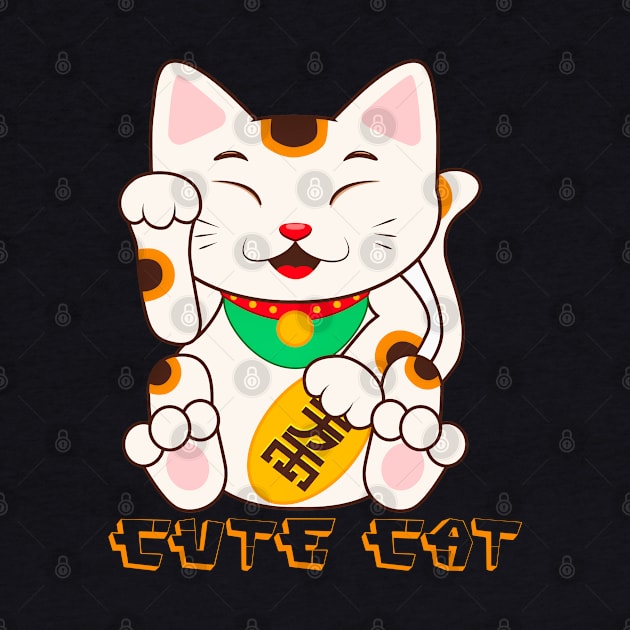 Cute Cat Chinese Design by JeffDesign